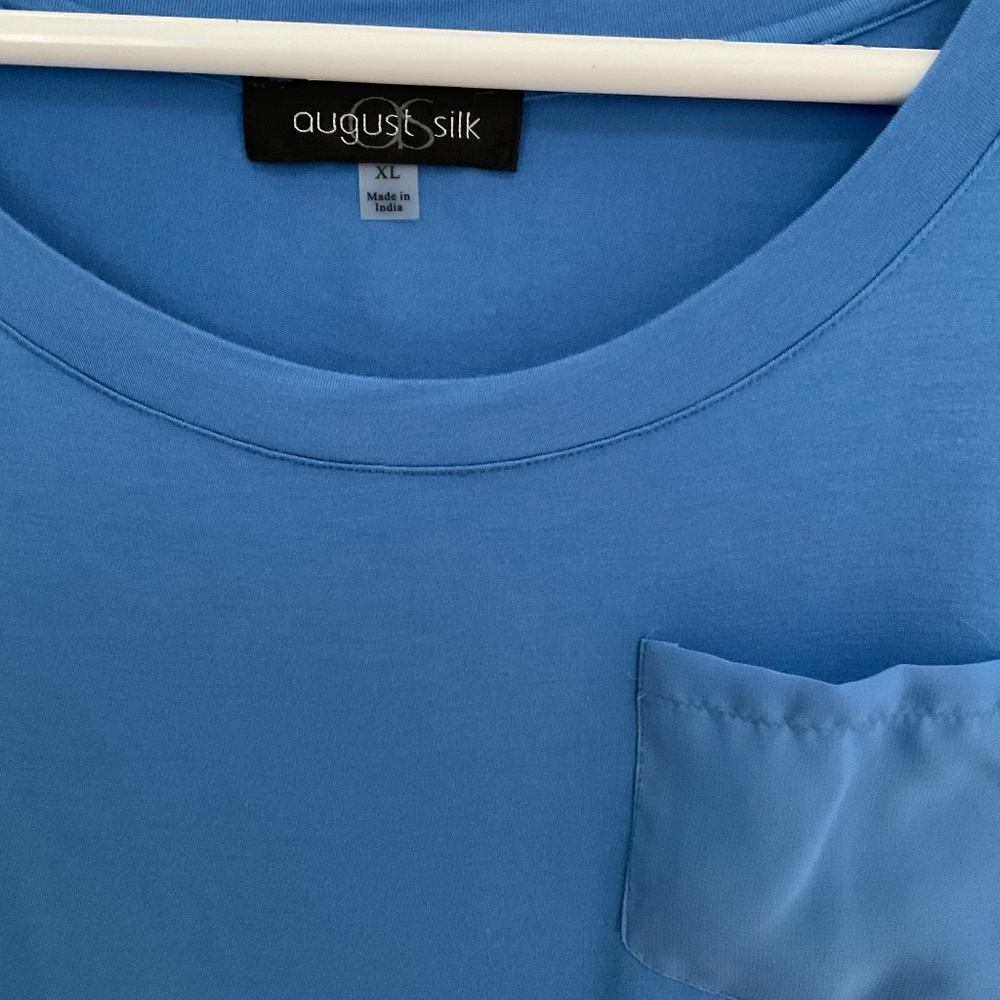 August Silk Blue Top xl